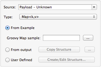 A dialog box with options for creating a map sample