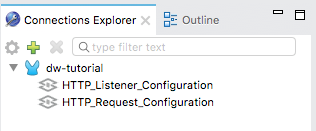 A Connections Explorer window with a search bar, a list of connections, and a title bar