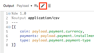 Code showing a list of payment data fields, including coin, payments, and type